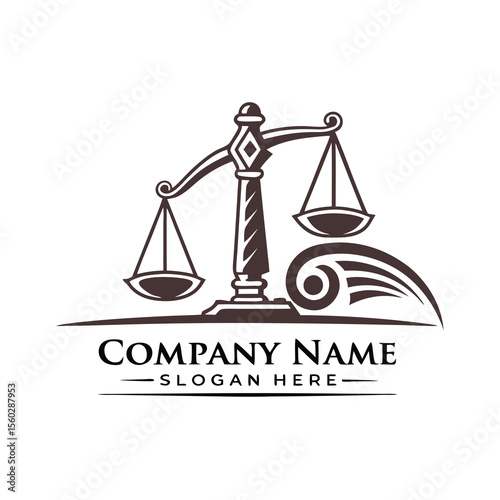 Law Firm logo and icon design templatevector | Premium Vector
