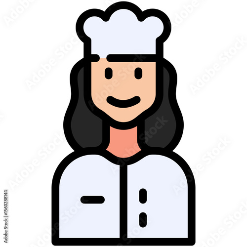 chef filled line icon