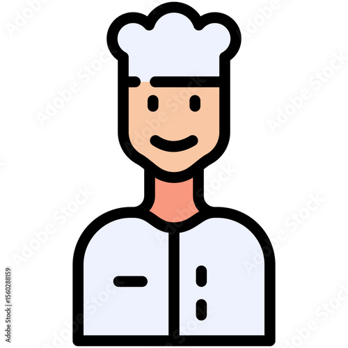 chef filled line icon
