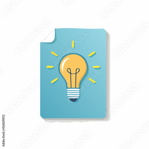 an image of an idea in the form of a logo on paper