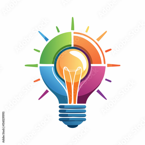 an image of an idea in the form of a logo on paper