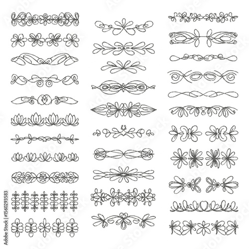 calligraphic design elements and page decoration