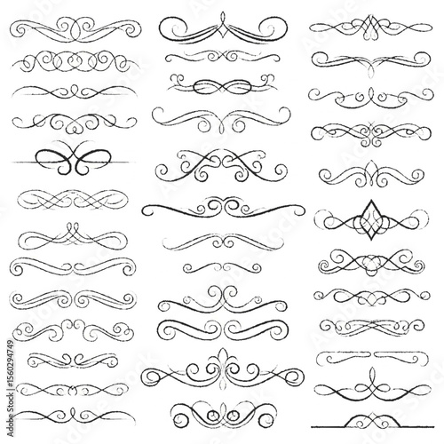 calligraphic design elements and page decoration