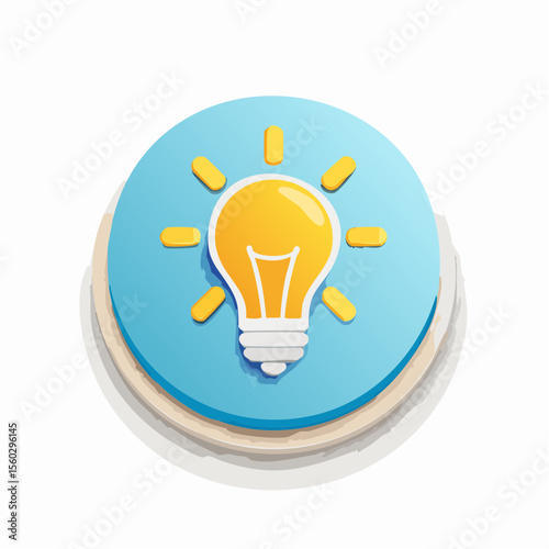 an image of an idea in the form of a logo on paper