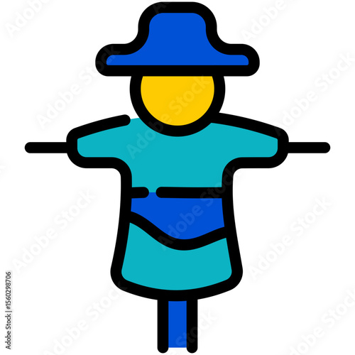scarecrow filled line icon