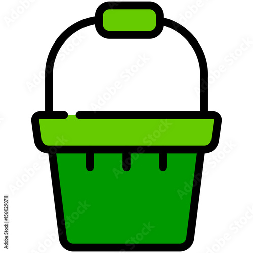 bucket filled line icon