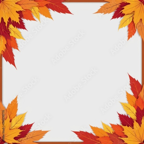 Autumn leaves frame (4)