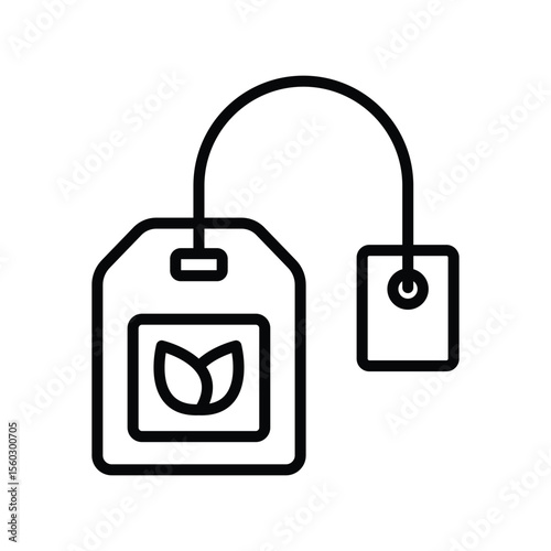 tea bag icon vector design template simple and clean