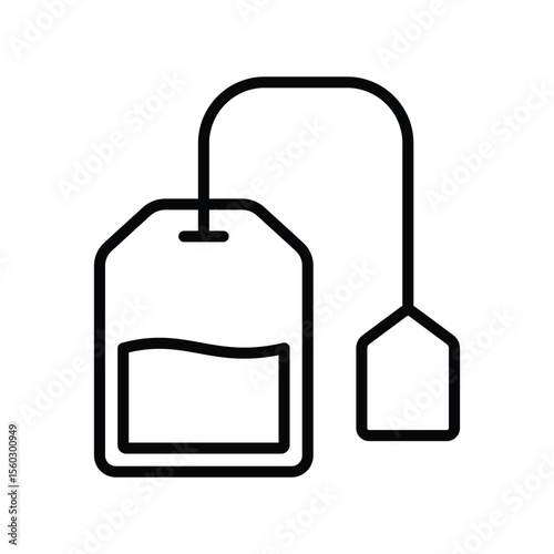 tea bag icon vector design template simple and clean