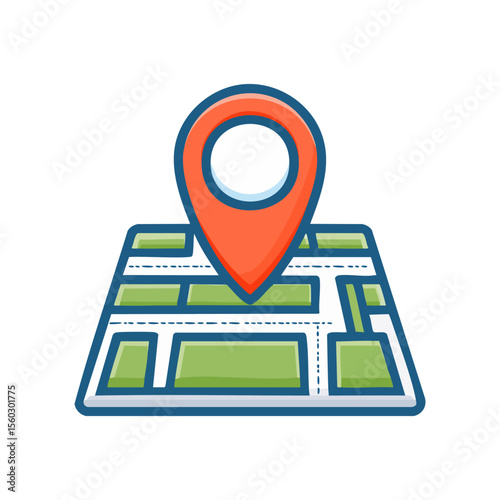 map pointer with pin icon