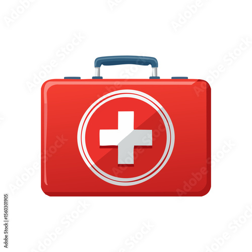 first aid kit isolated