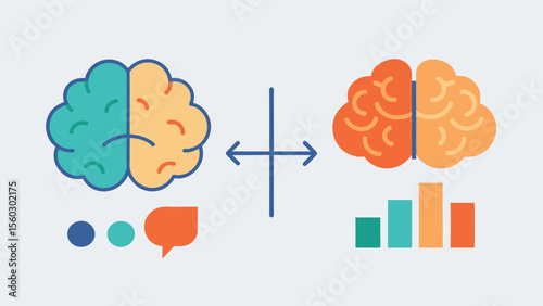A chart showing before and after results of a cognitive training program on working memory with significant improvement in performance.. Vector illustration