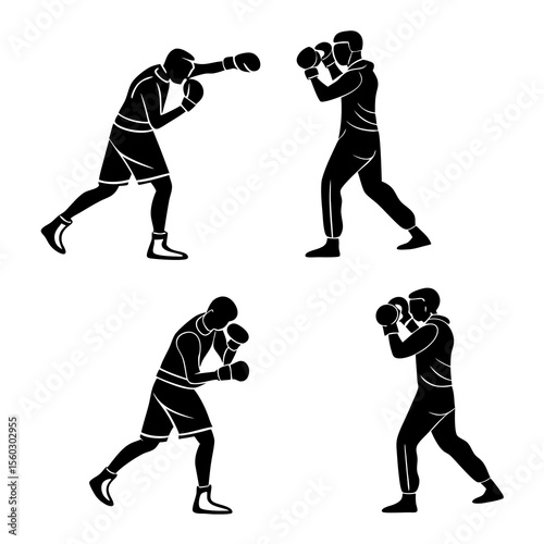 boxer player silhouette
