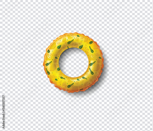 float with pattern on transparent background