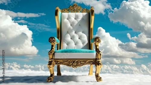 Ornate Throne on a Cloud