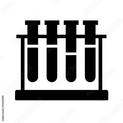 test tube rack icon vector
