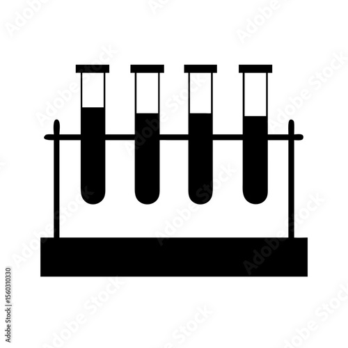 test tube rack icon vector