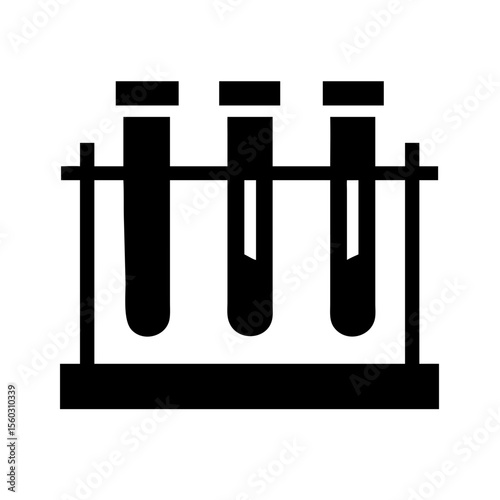 test tube rack icon vector