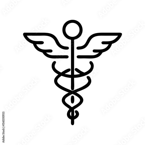 caduceus medical icon
