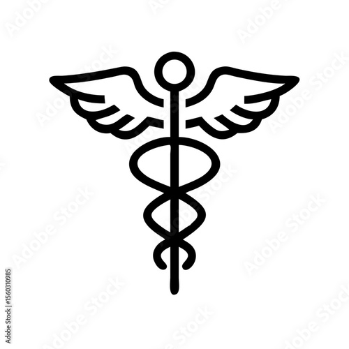 caduceus medical icon