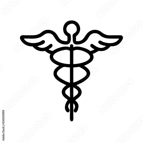 caduceus medical icon