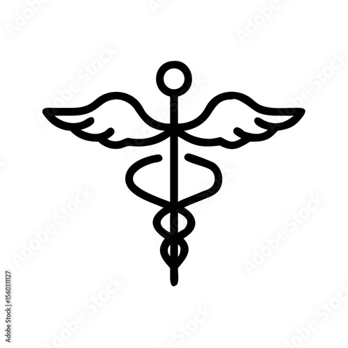 caduceus medical icon