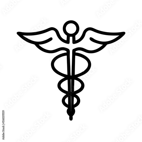 caduceus medical icon