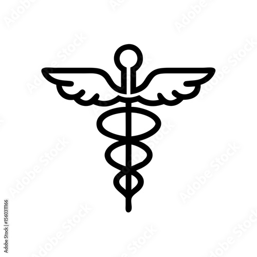caduceus medical icon