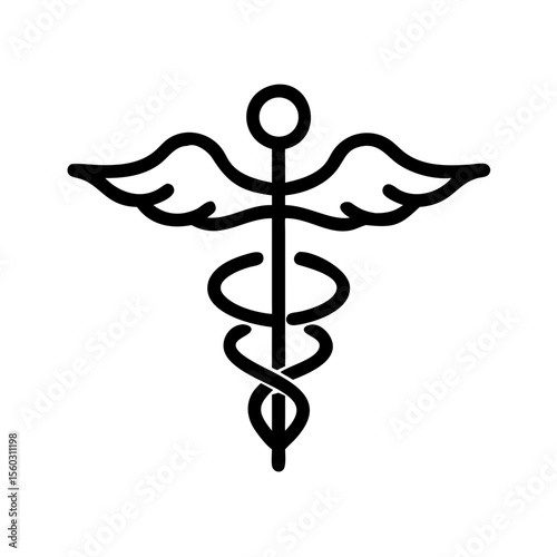 caduceus medical icon
