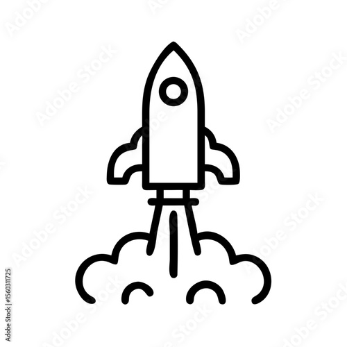 space rocket vector illustration
