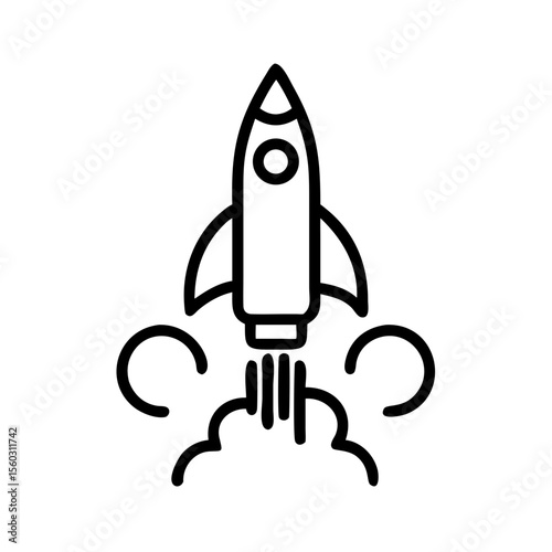 space rocket vector illustration