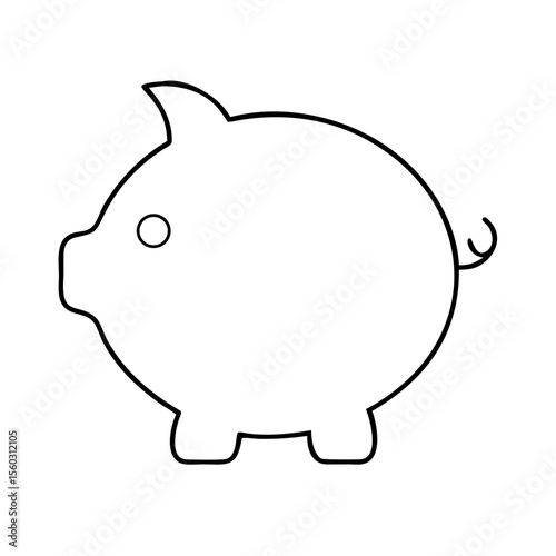 piggy icon vector