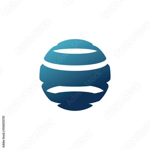 Unique globe logo Modern and minimalist vector and abstract logo