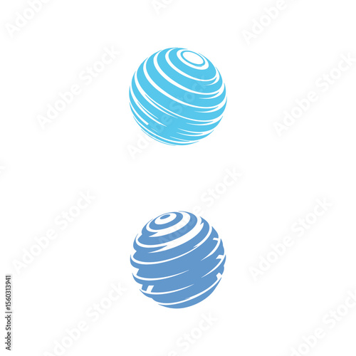 Unique globe logo Modern and minimalist vector and abstract logo