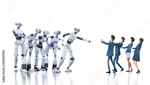 Fotografi Robots are threatening the man