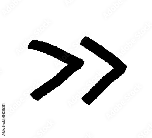 Arrow vector hand drawn line.