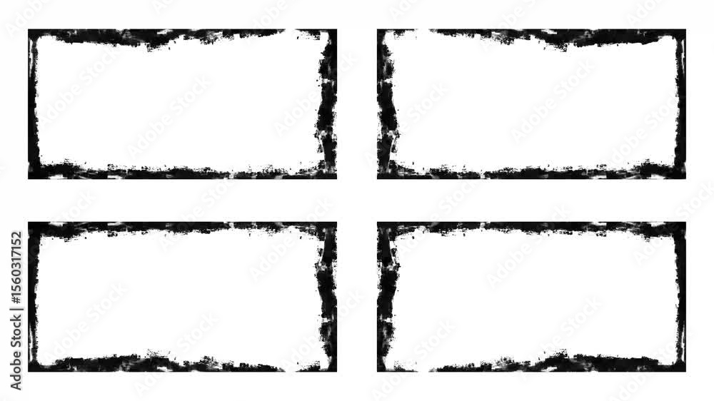 grunge rectangles on white background video