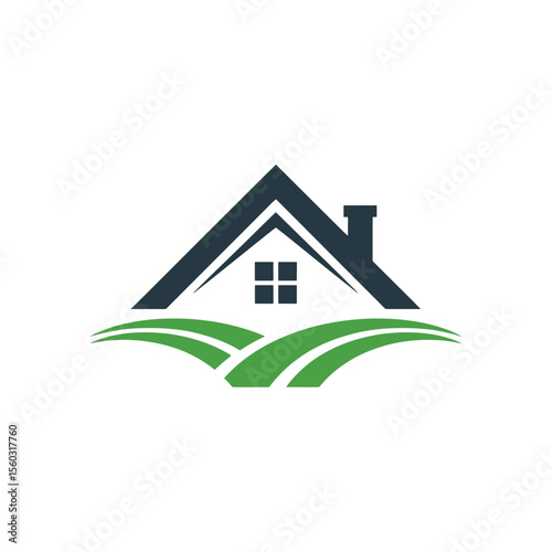 Unique house real estate logo Modern and minimalist vector and abstract logo