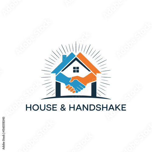 Unique house real estate logo Modern and minimalist vector and abstract logo