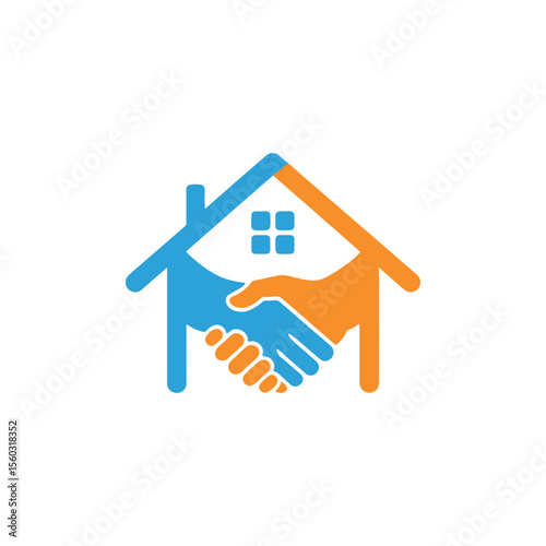 Unique house real estate logo Modern and minimalist vector and abstract logo