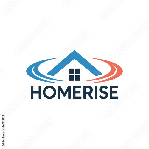 Unique house real estate logo Modern and minimalist vector and abstract logo