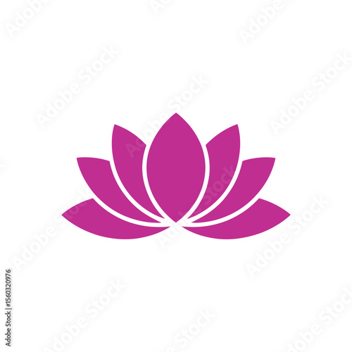 Unique lotus flower logo Modern and minimalist vector and abstract logo