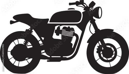 Motorcycle silhouette, Chopper motorcycle silhouette vector, motorcycle icon, motorcycle silhouette vector illustration on white background