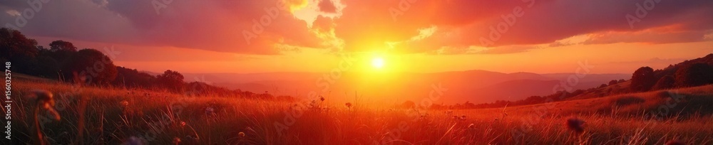 Breathtaking Golden Hour Sunrise Vibrant Hues Paint the Sky, Illuminating a Serene Landscape, Perfect for Travel and Nature Photography Breathtaking Golden Hour Sunrise Vibrant Hues Paint the Sky, Illuminating a Serene Landscape, Perfect for Travel and Nature Photography