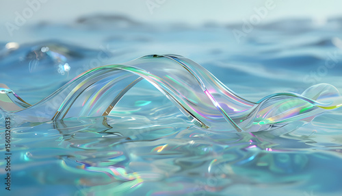 glass of water with bubbles