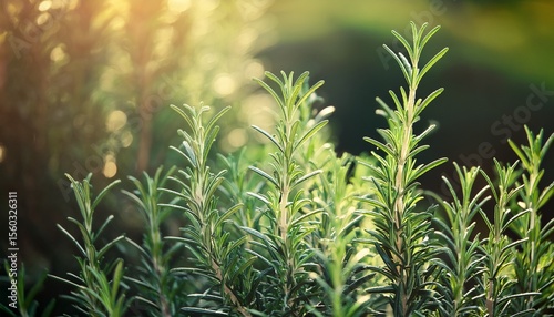 close up of rosemary growing outdoors