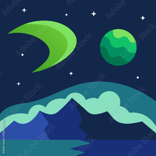 night sky and stars