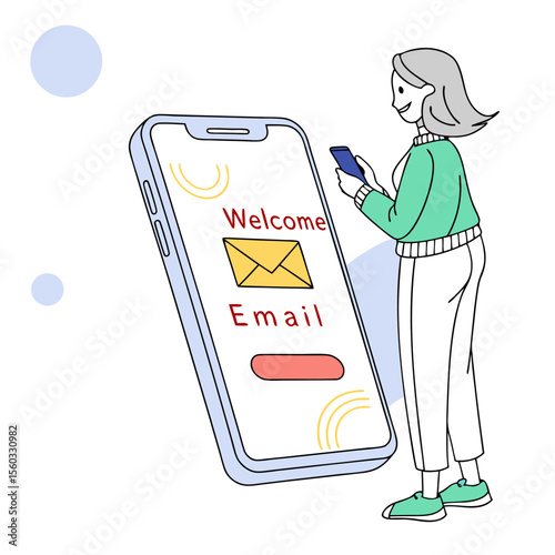 Illustration of a webpage layout sketch with a pencil resting on it showing design and wireframe elements