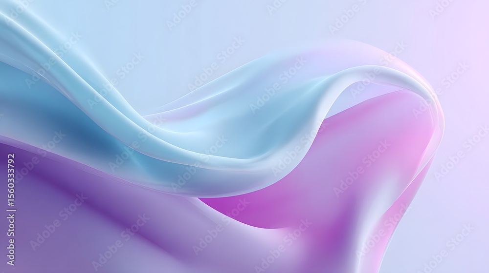 Fototapeta premium Gentle fluid gradient in soft pastel colors
