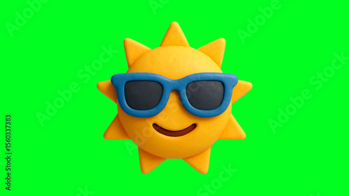 Sunny emoji with sunglasses